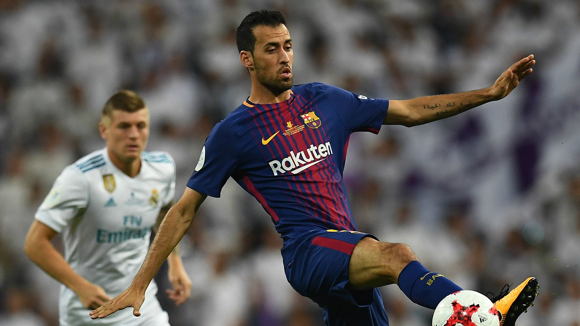Sergio Busquets Real Madrid Barcelona Supercopa 16082017