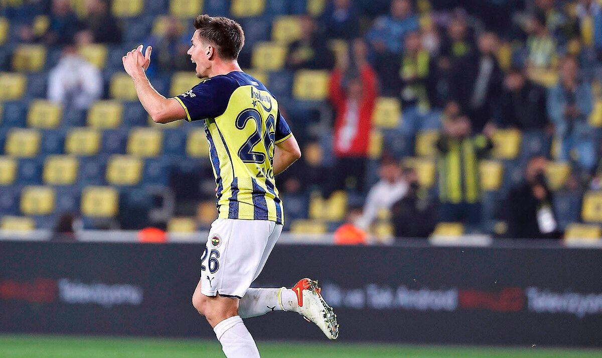 Miha Zajc Fenerbahce Goal Celebration vs. Kayserispor 11/07/21