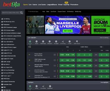 Bet9ja Website Page