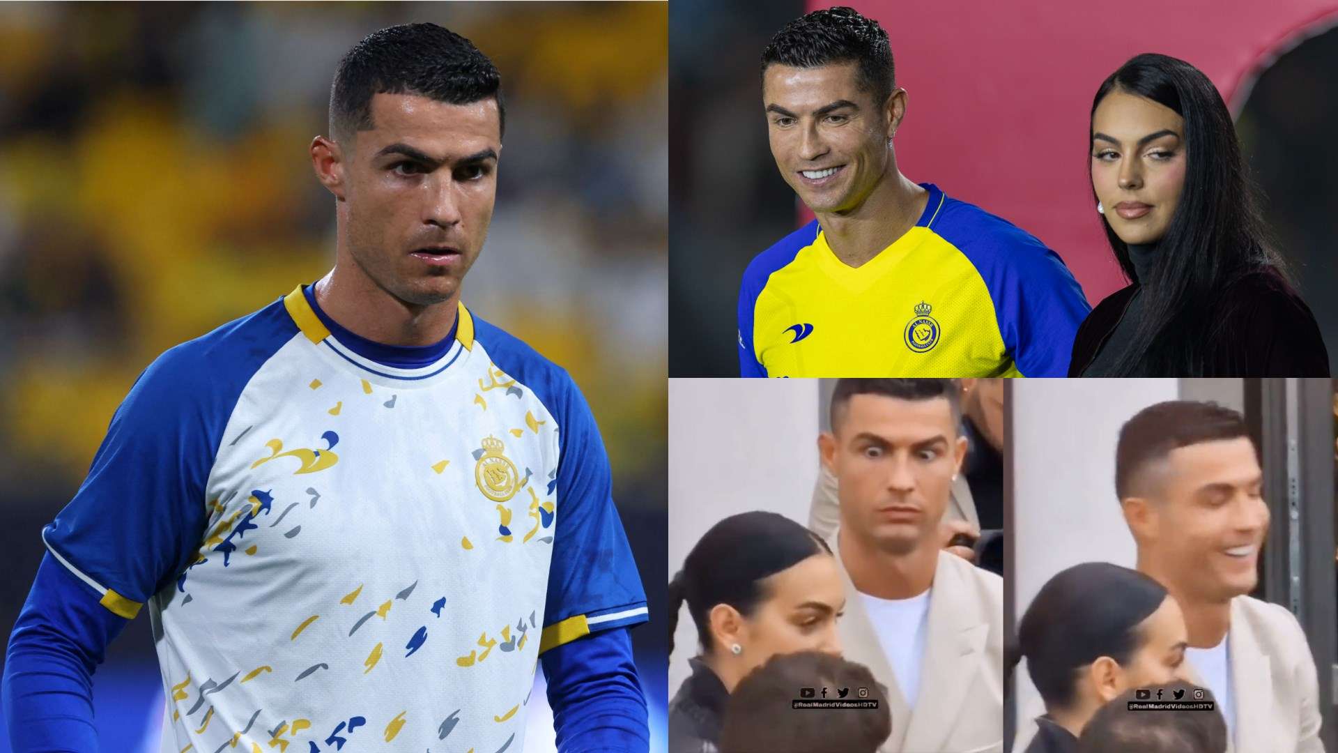 Cristiano Ronaldo Georgina Rodriguez reaction split