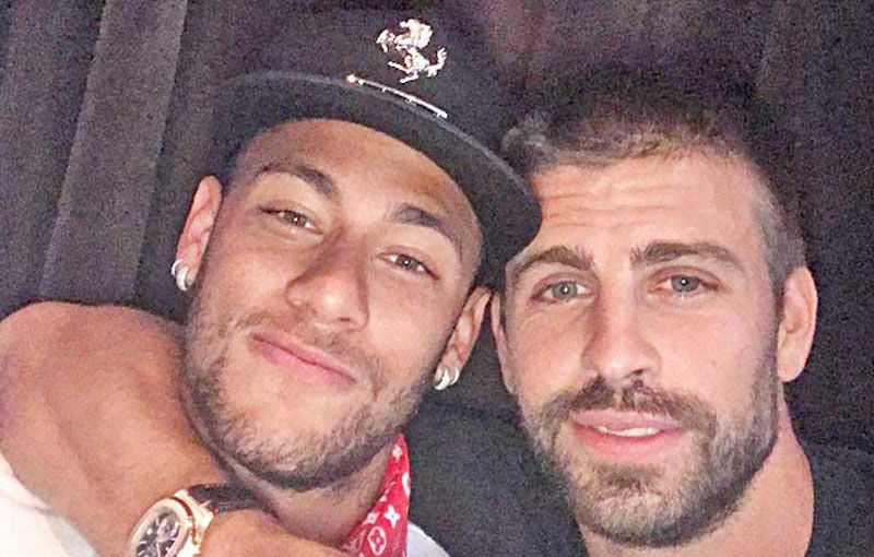 Neymar and Pique
