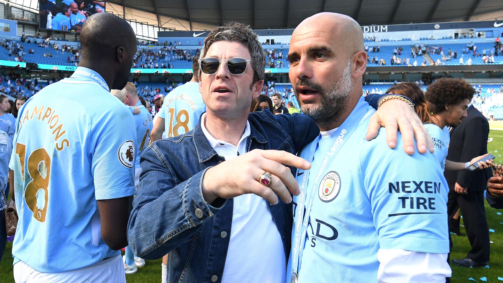 Pep Guardiola Noel Gallagher Manchester City Premier League Oasis