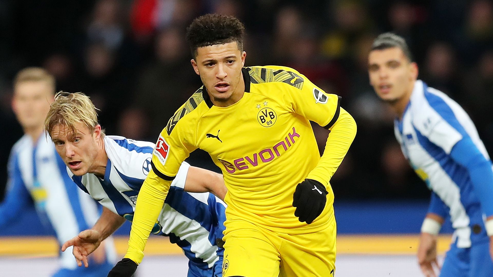 Jadon Sancho, Hertha vs Dortmund