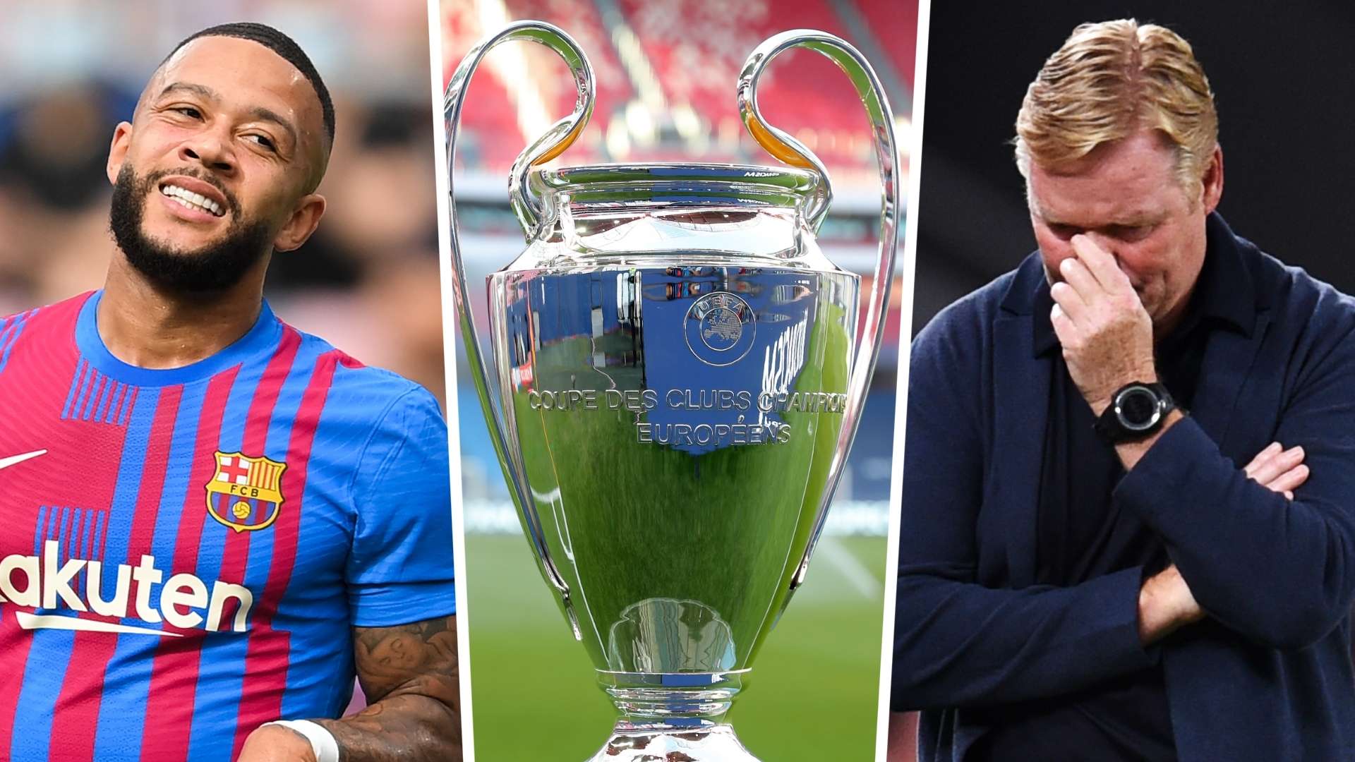 Memphis Depay Ronald Koeman Barcelona Champions League GFX