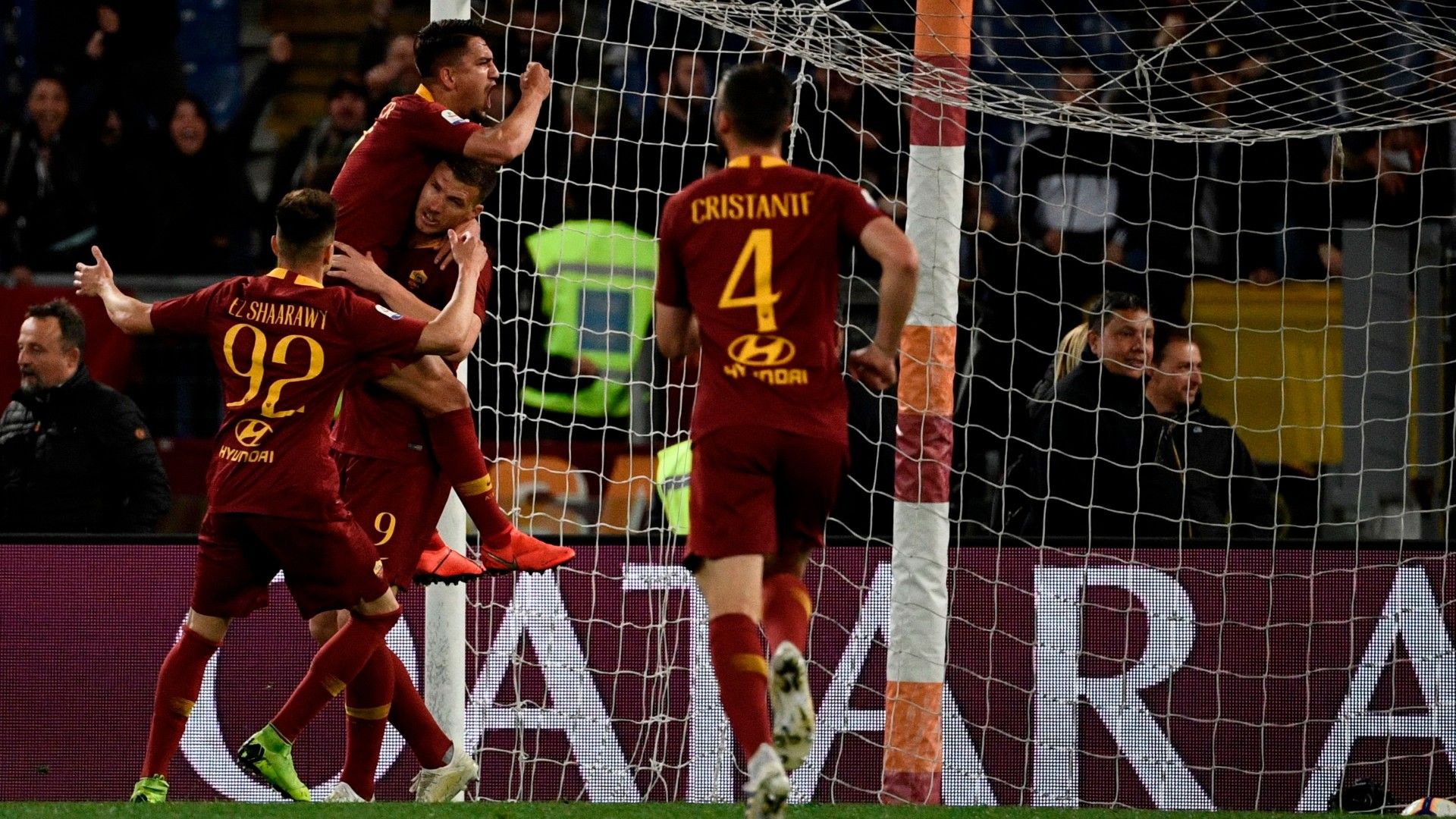 roma juventus 2019 goal celebration