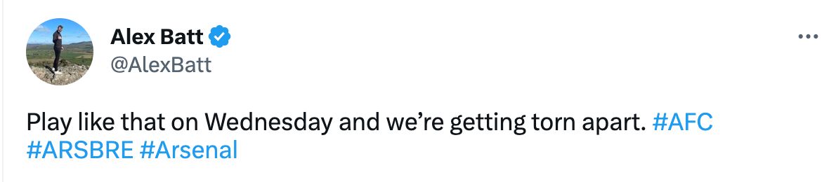 Arsenal tweet 3