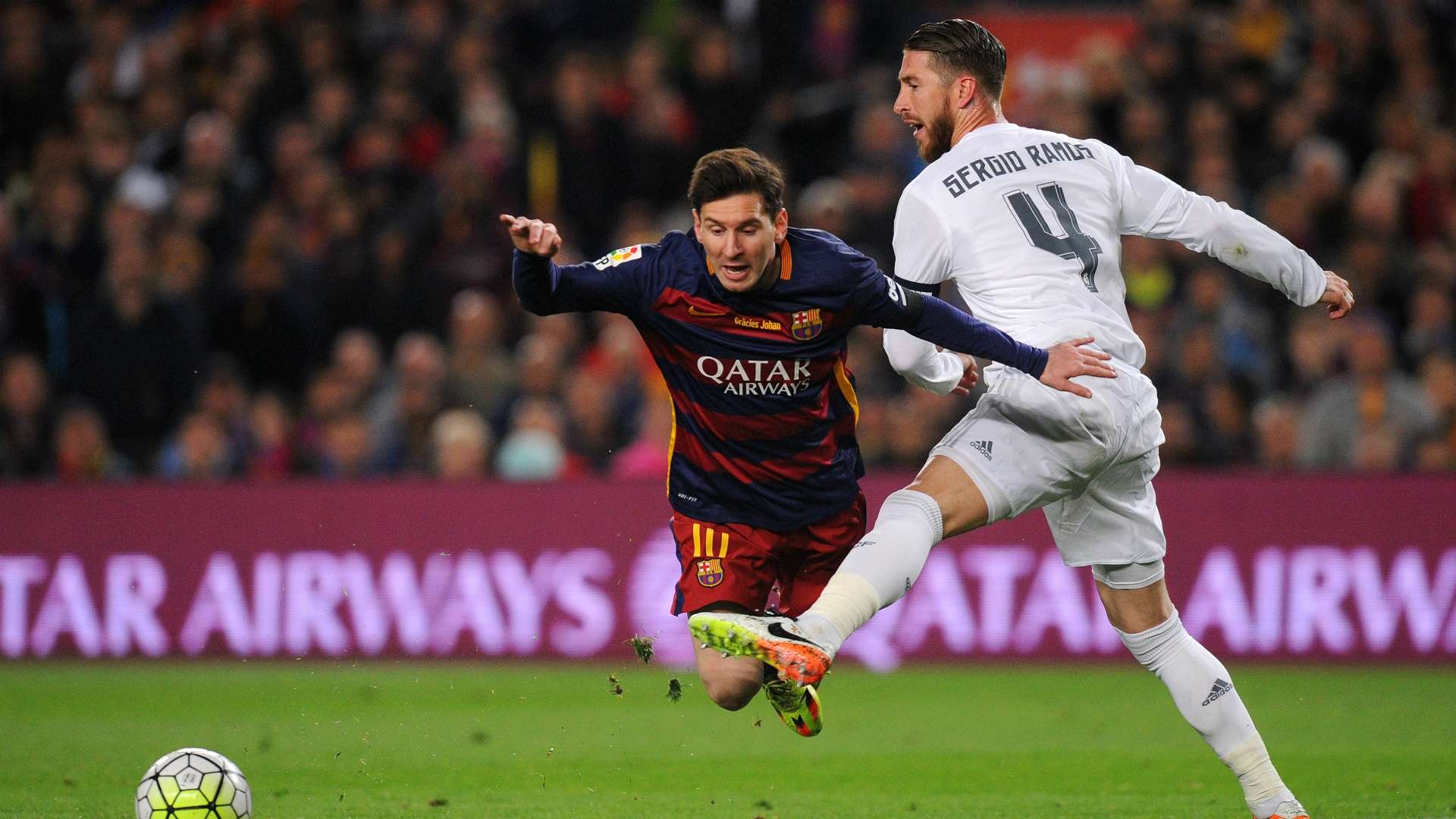 El Clasico Lionel Messi Sergio Ramos