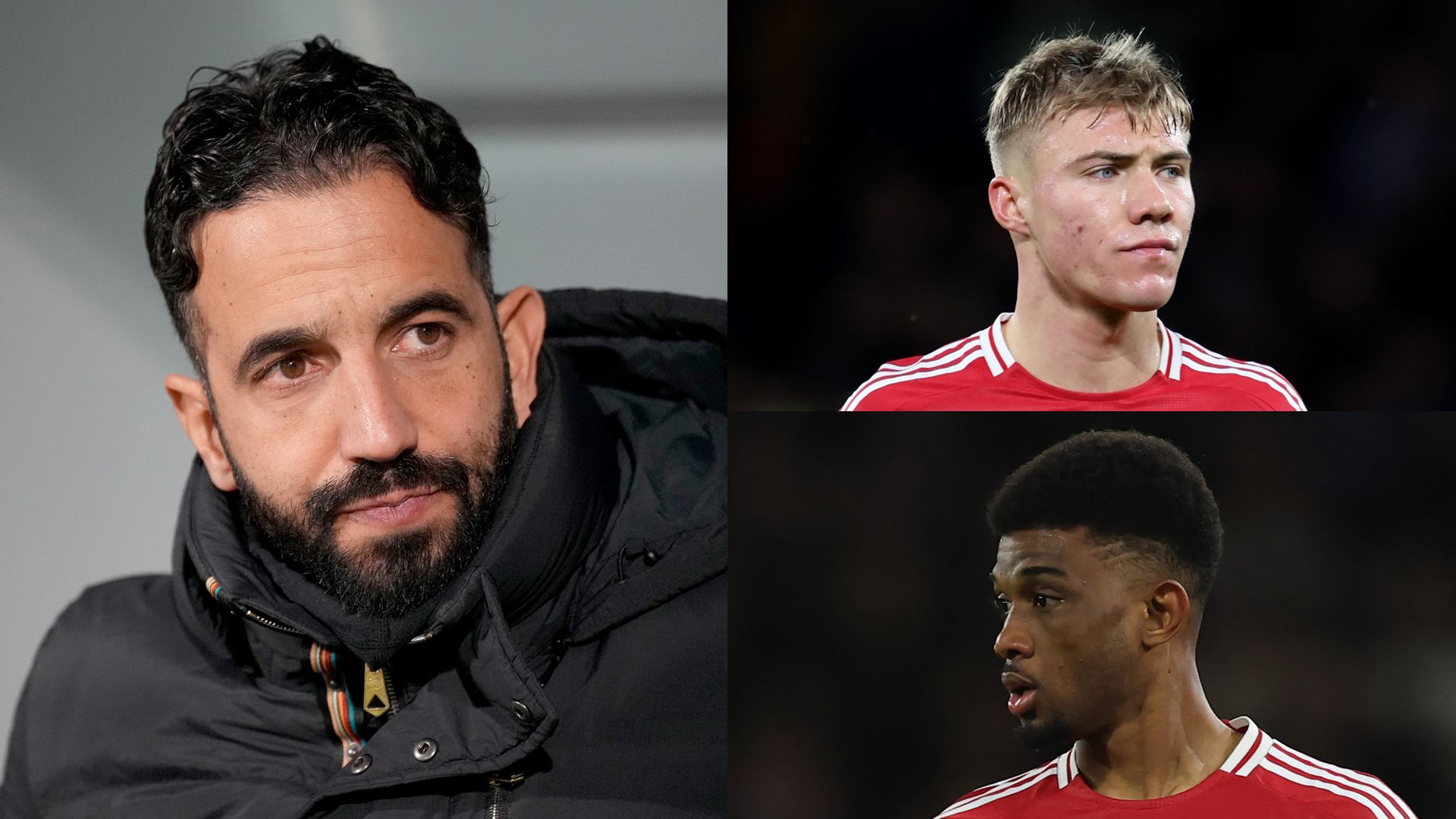 GFX Ruben Amorim Rasmus Hojlund Amad Diallo