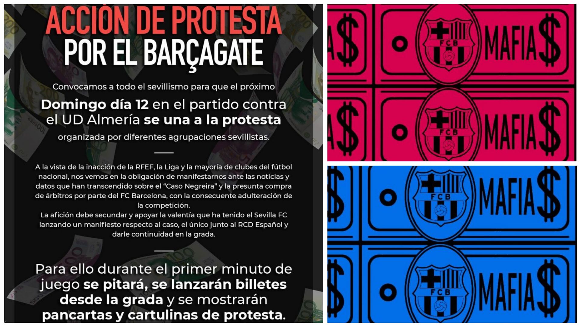 Sevilla Athletic protesta negreira