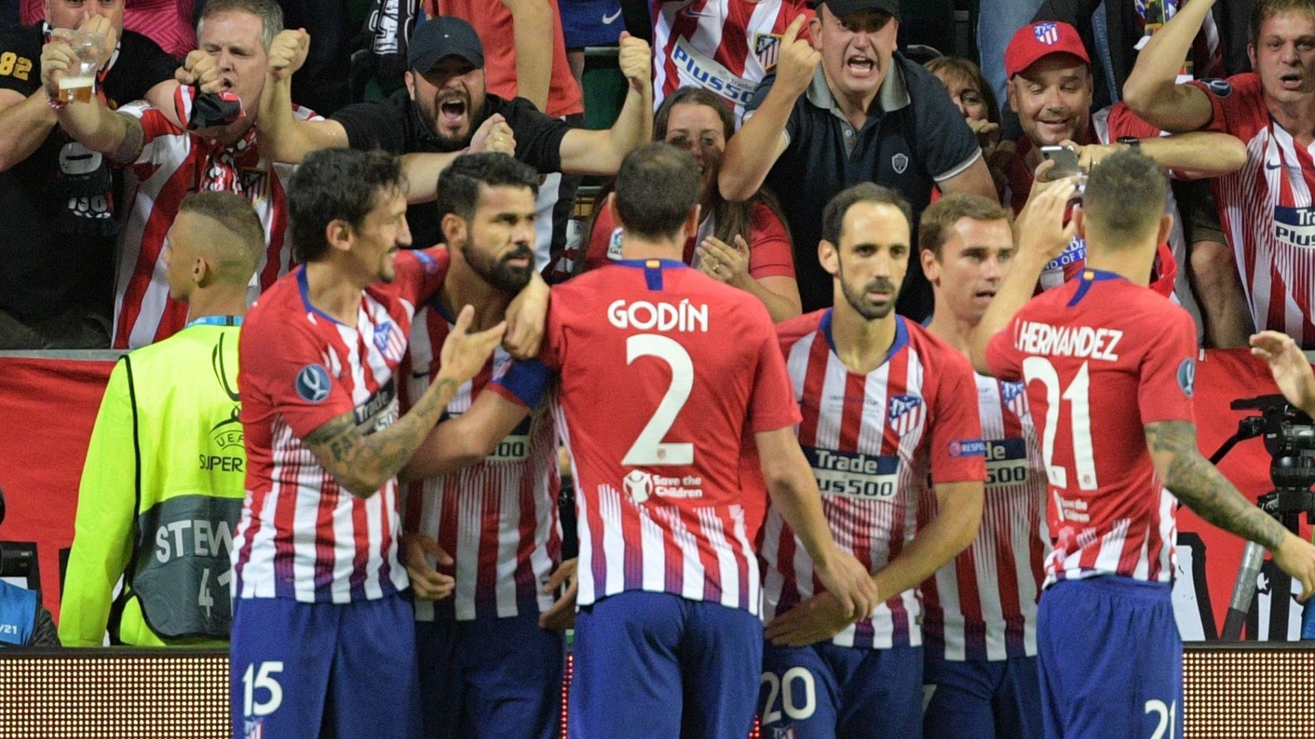 Diego Costa Atletico Madrid Real Madrid UEFA Super Cup 15082018