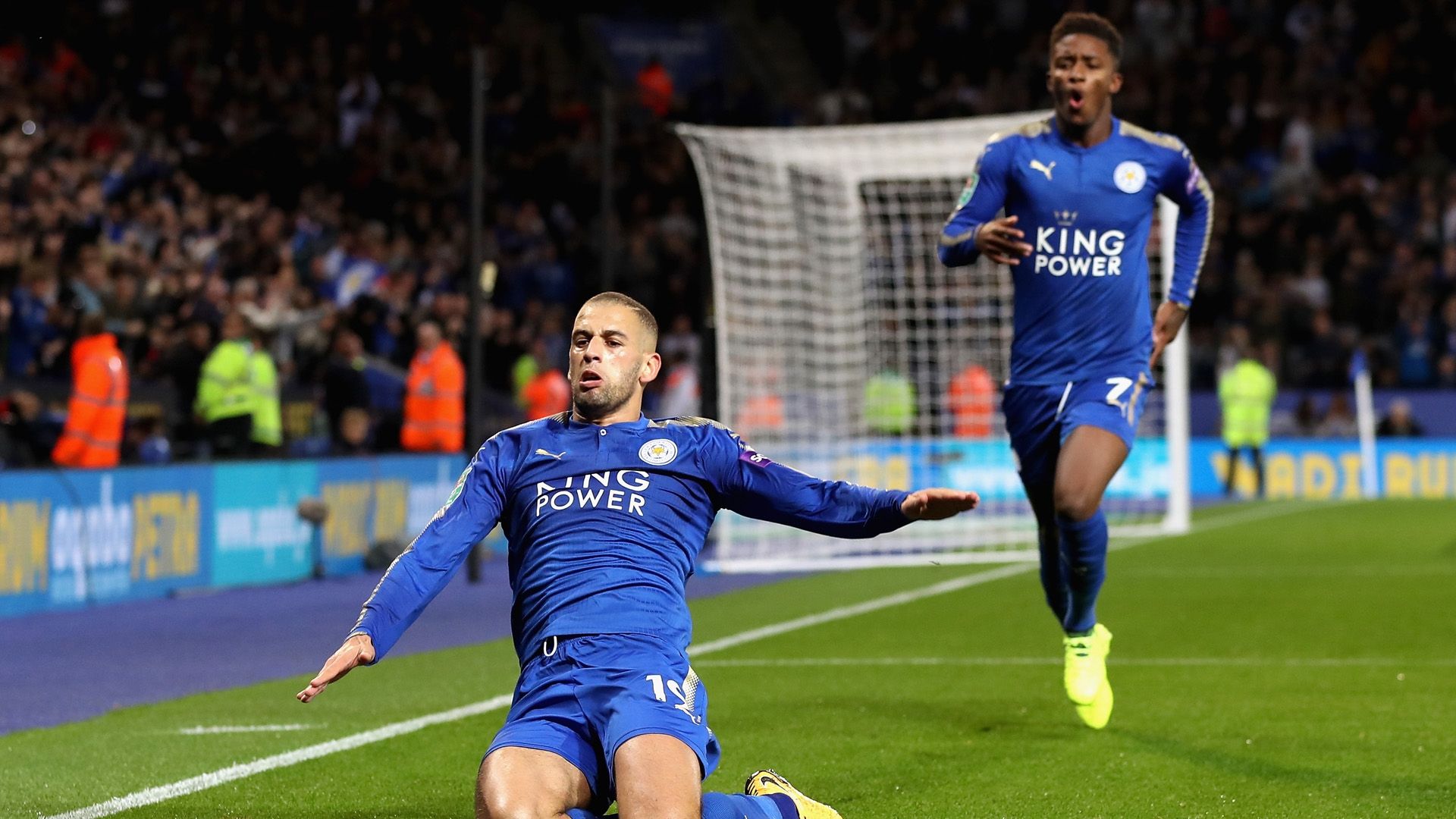 Islam Slimani Leicester City 2017