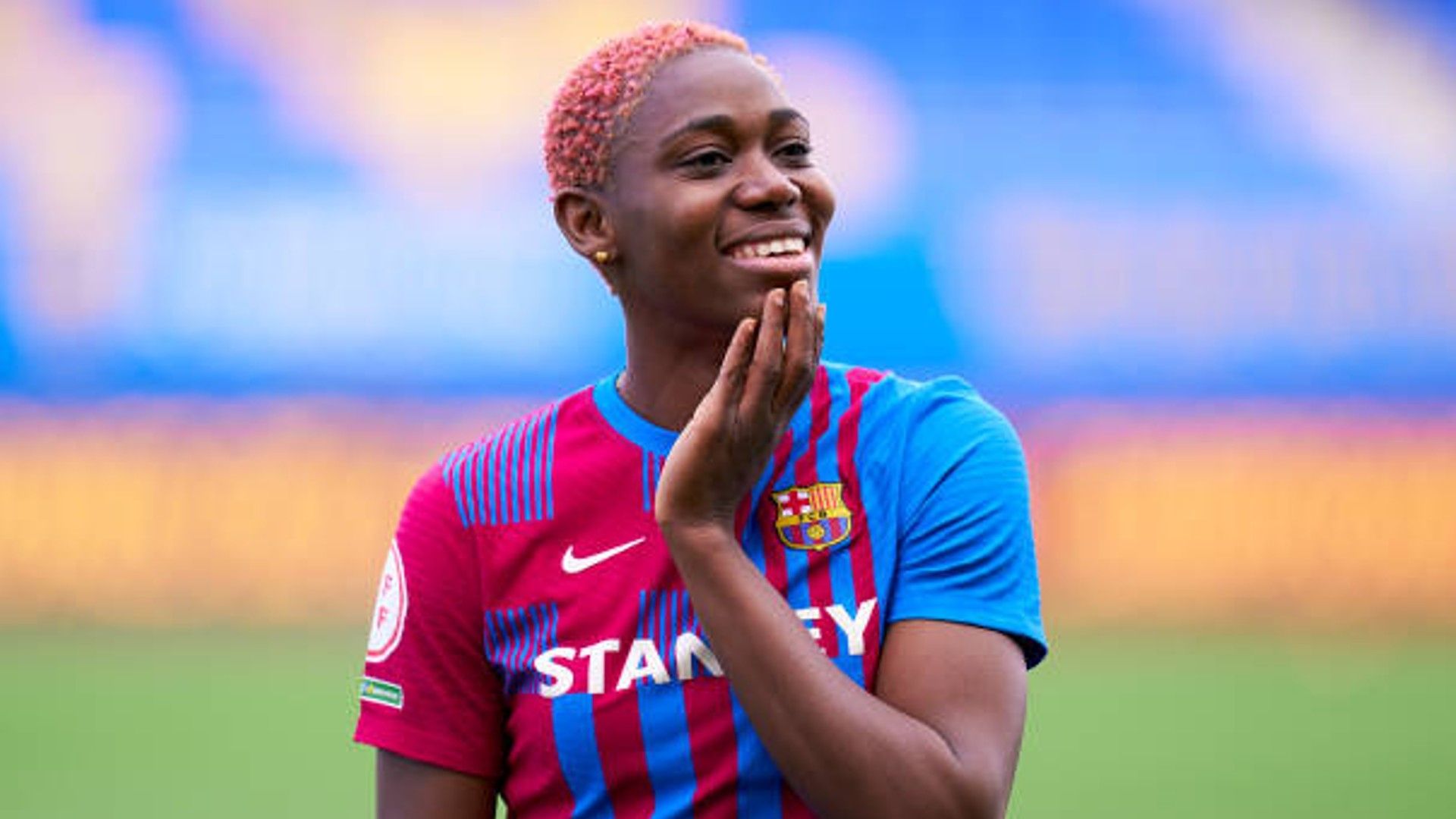 Asisat Oshoala of Nigeria and Barcelona.