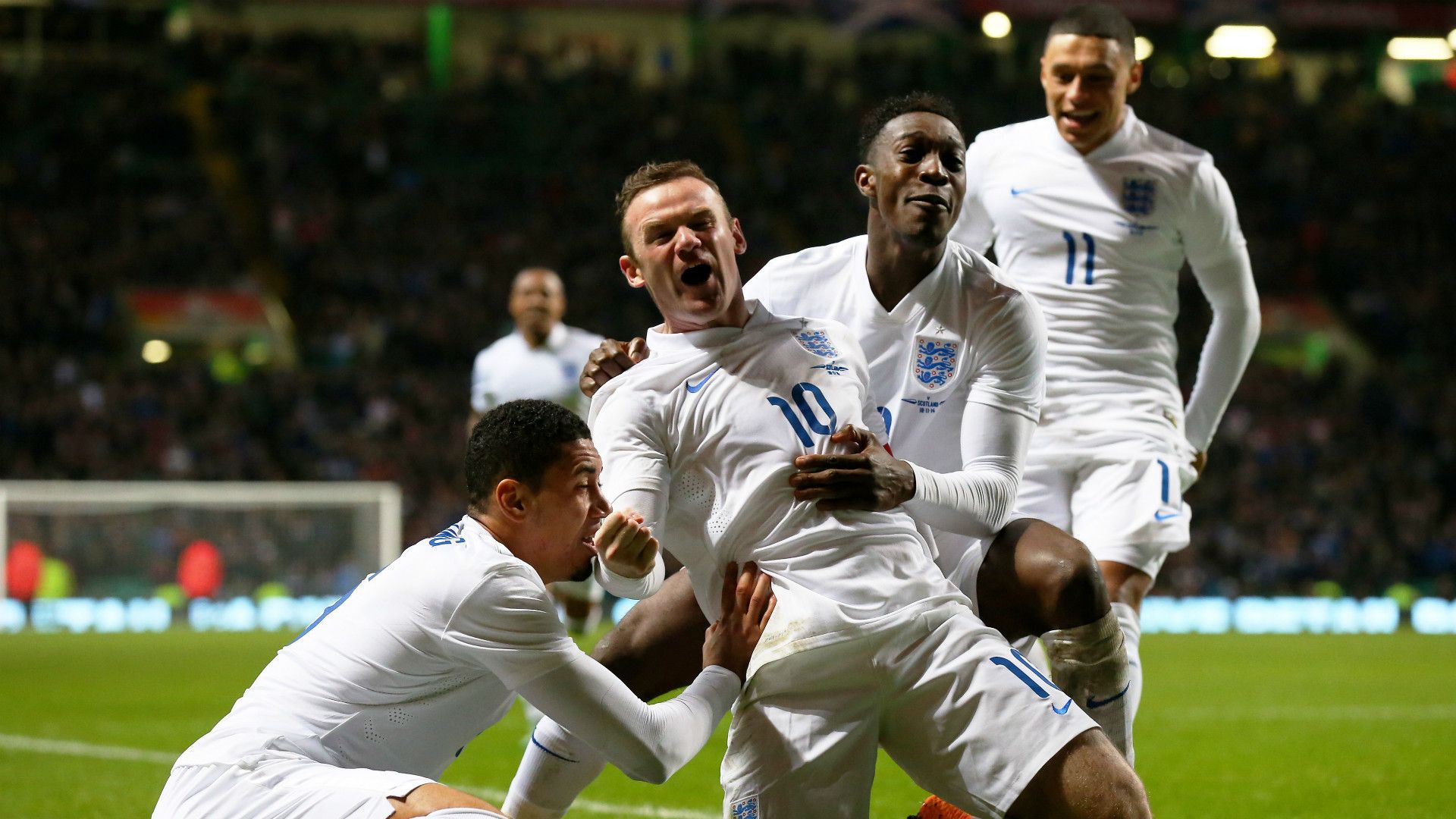 England celebrate
