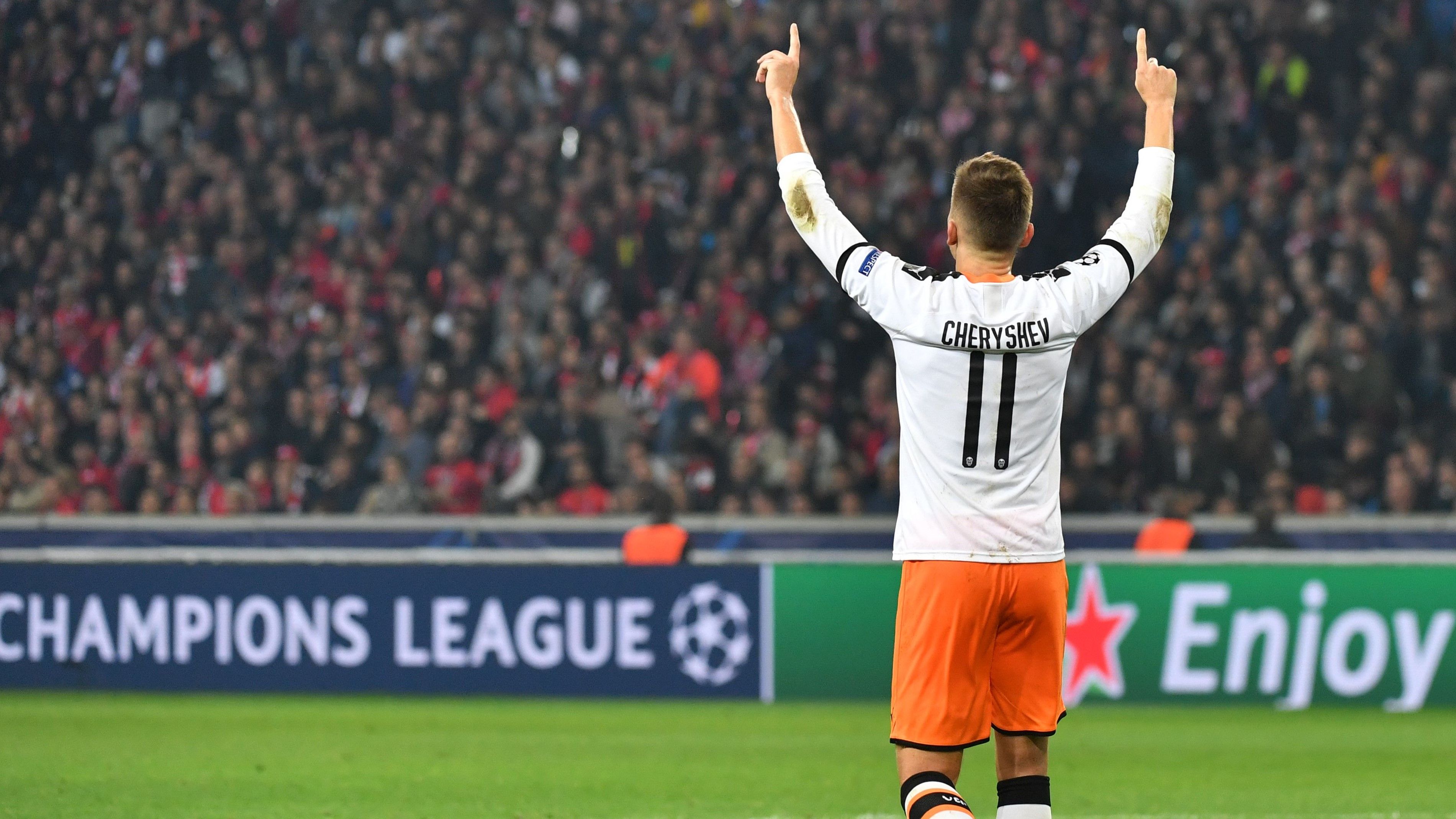 Denis Cheryshev Lille Valencia UCL 23102019