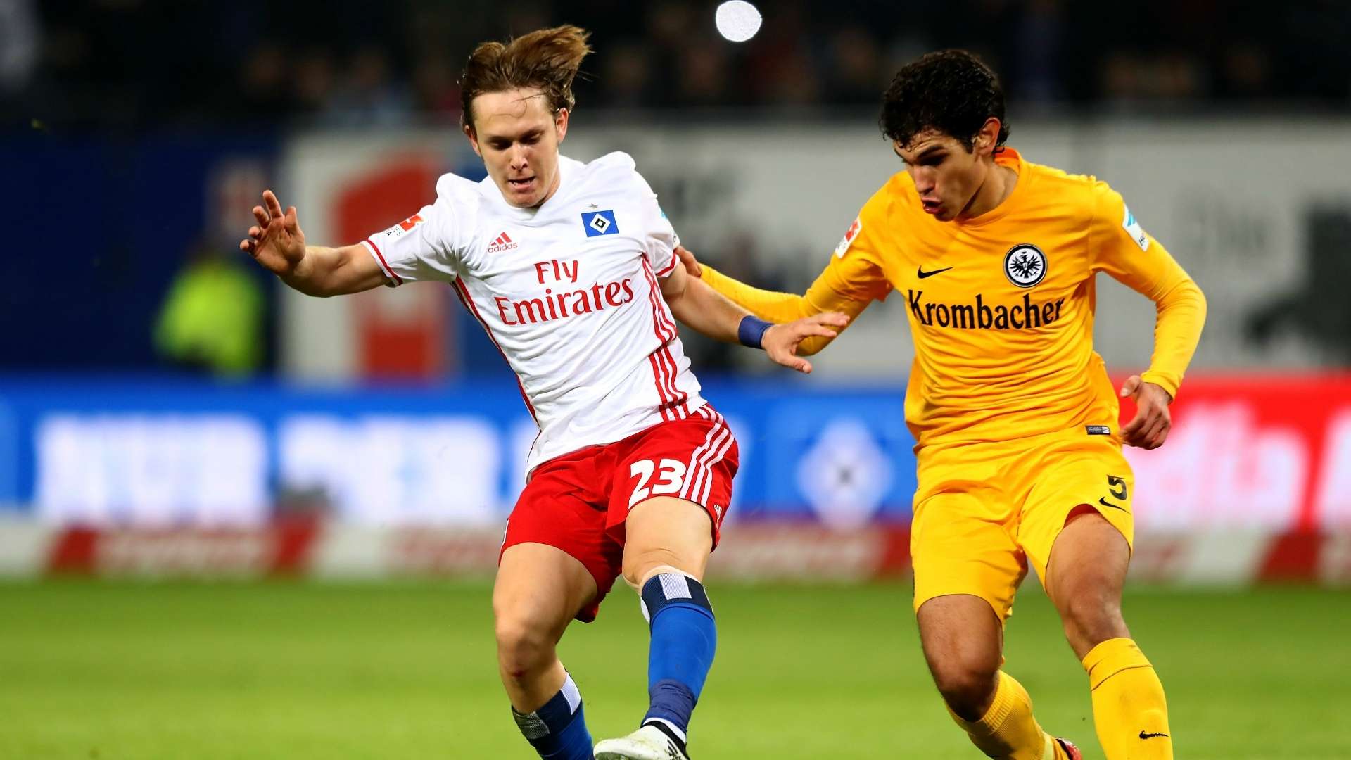 Alen Halilovic Jesus Vallejo Hamburger SV Eintracht Frankfurt Bundesliga 10212016