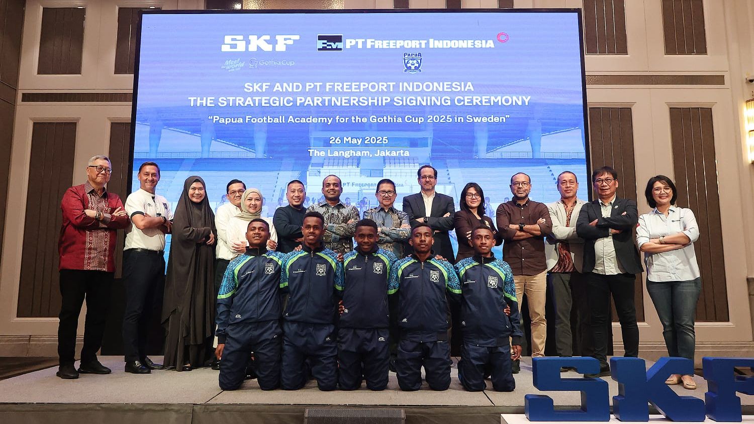 Dorong Perkembangan Atlet Muda, SKF & Freeport Kompak Dukung Papua Football Academy Ke Gothia Cup 2025