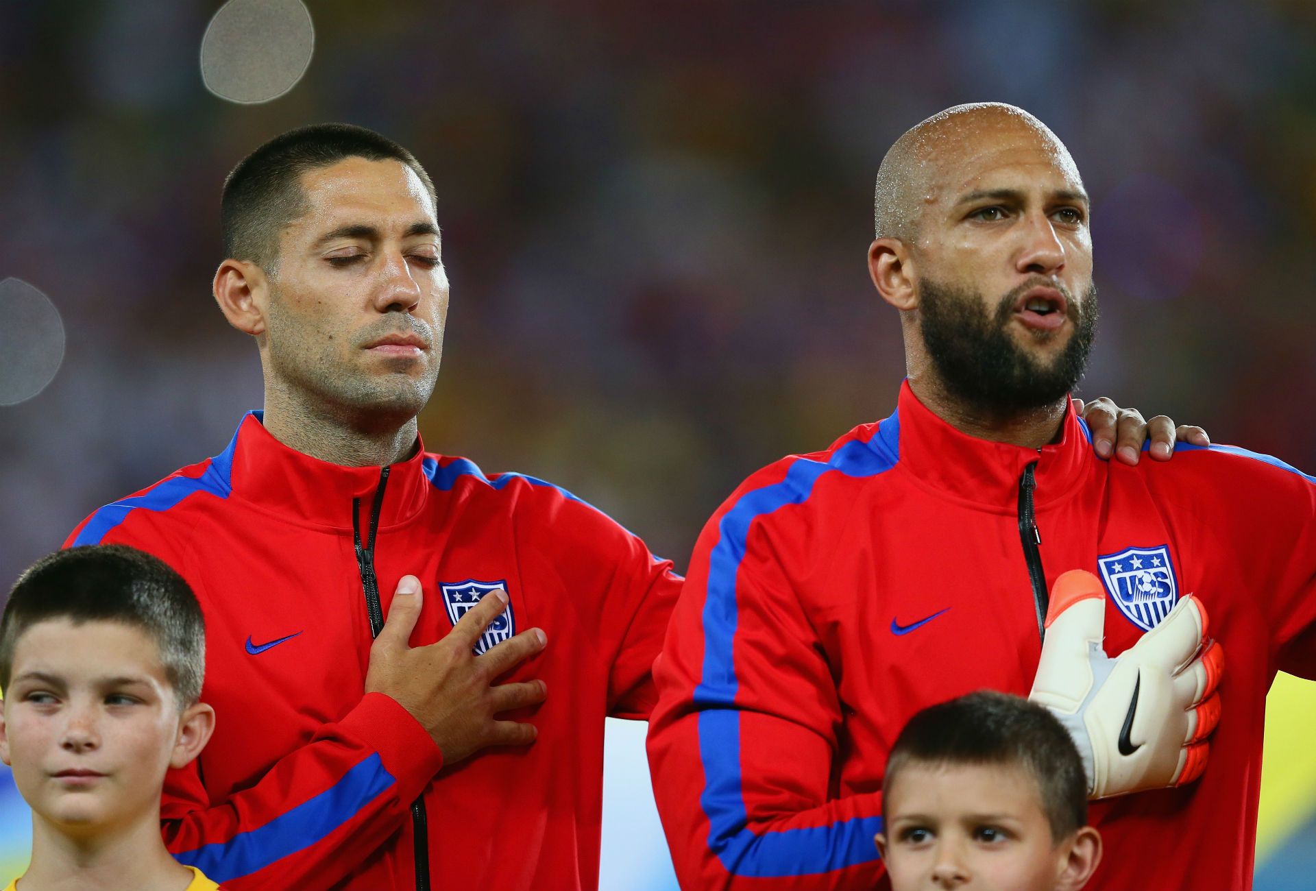 Clint Dempsey Tim Howard USA