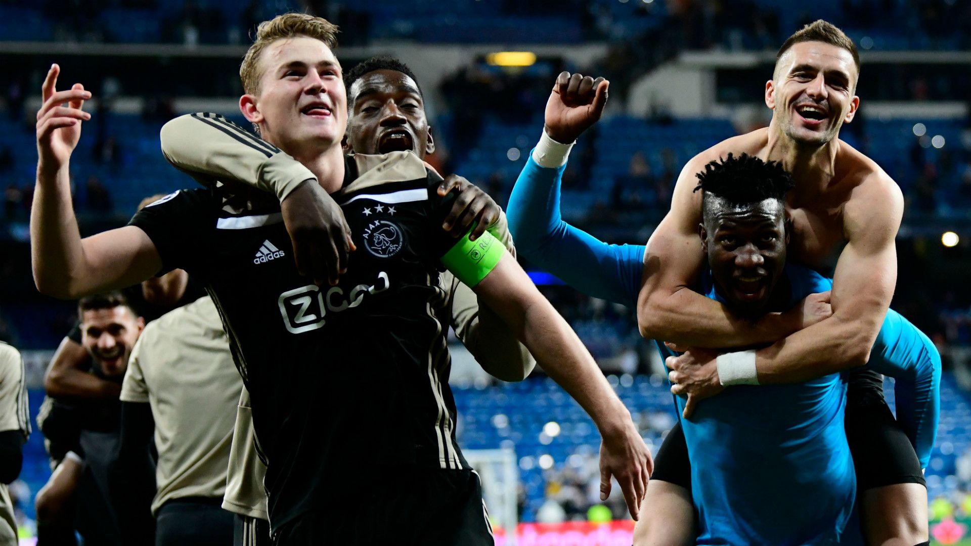 MATTHIJS DE LIGT ANDRE ONANA DUSAN TADIC AJAX AMSTERDAM CHAMPIONS LEAGUE 05032019