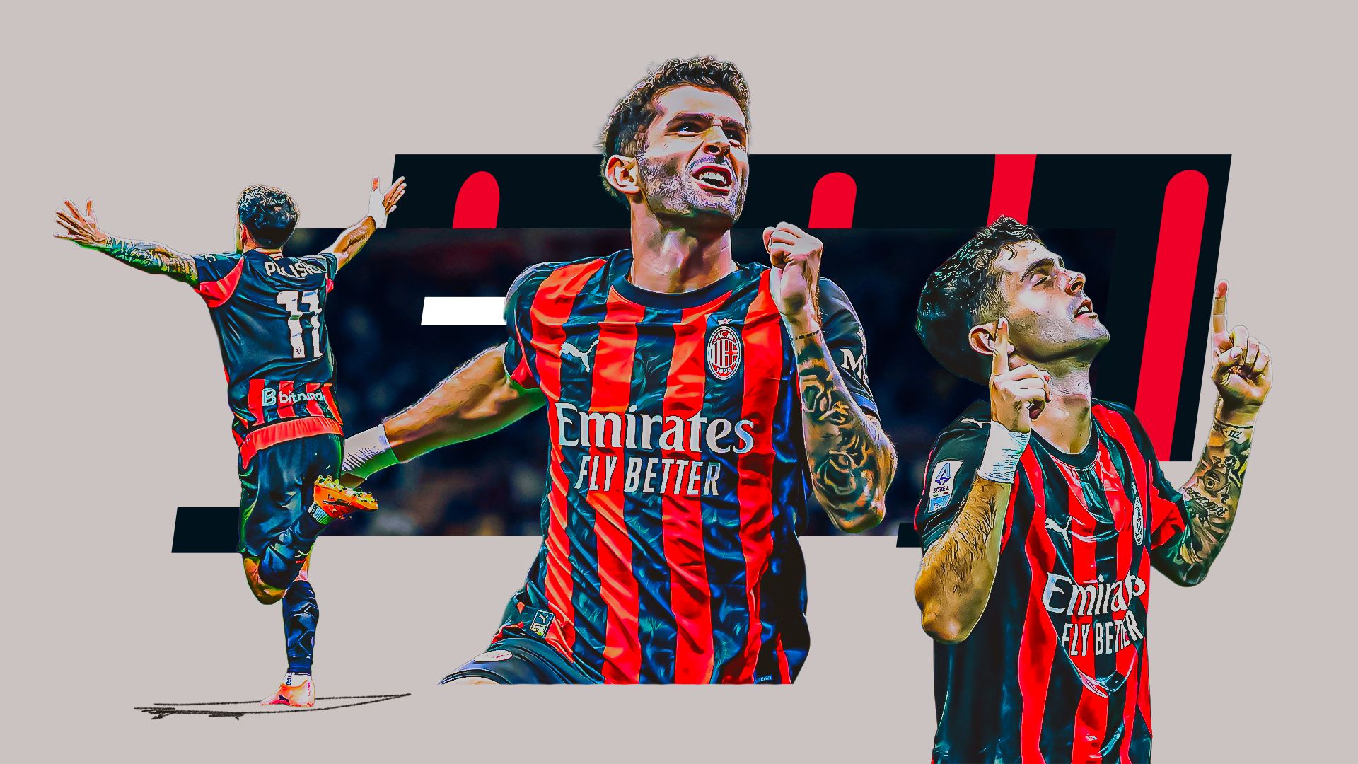 CM grafica Pulisic milan bella 2026