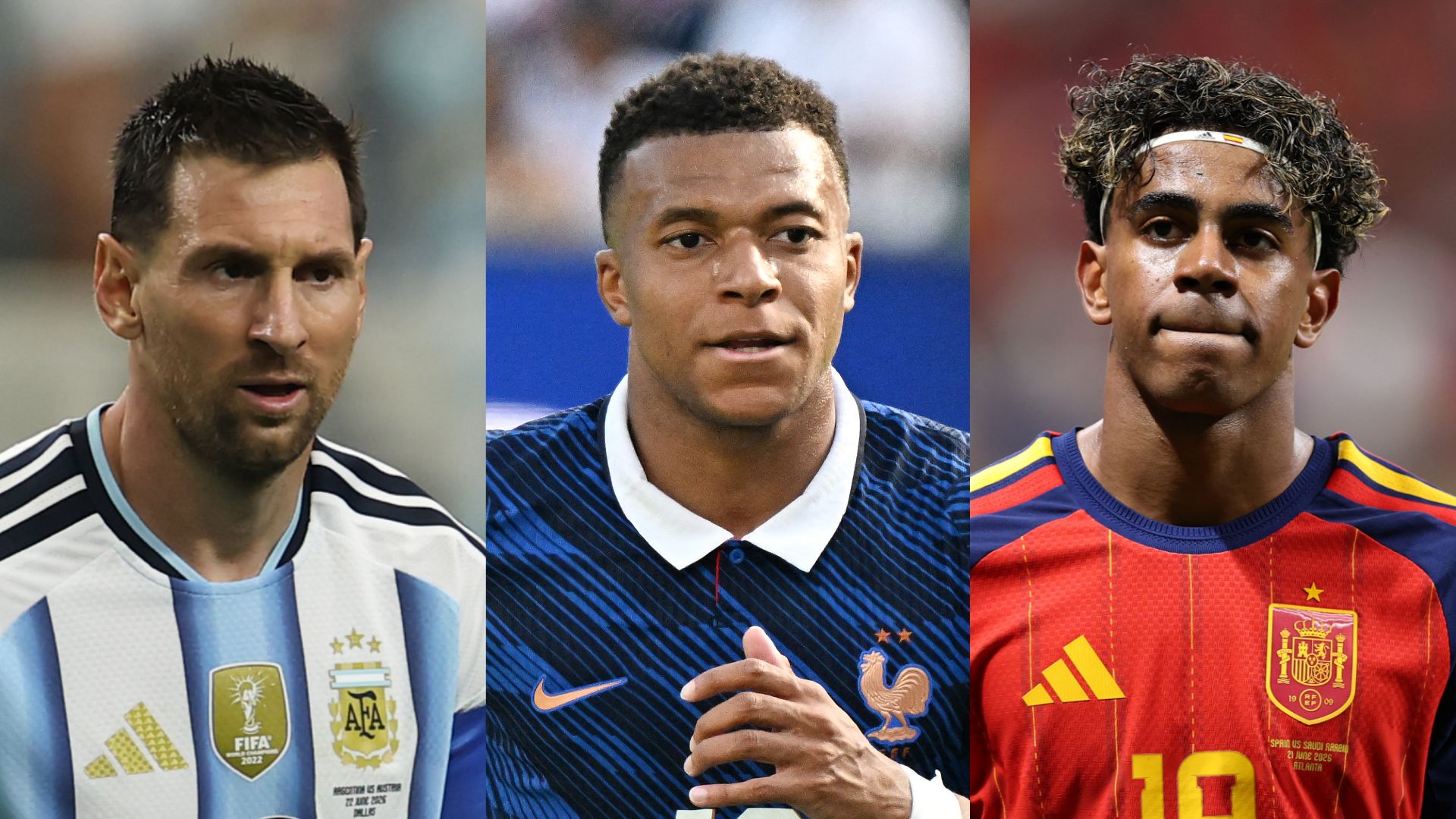 GFX Lionel Messi Kylian Mbappe Lamine Yamal