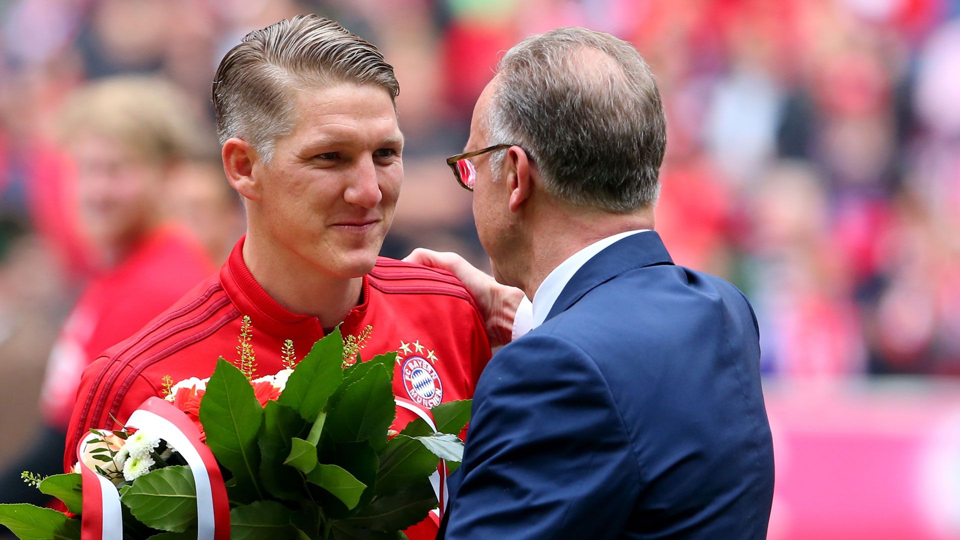 Bastian Schweinsteiger Karl-Heinz Rummenigge FC Bayern 31052015