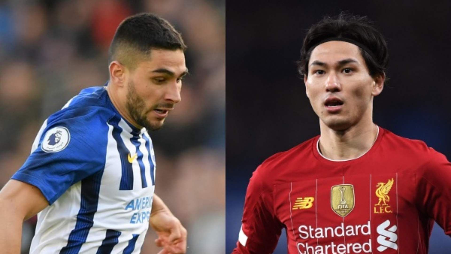 Maupay Neal Brighton Takumi Minamino Liverpool 2019-20