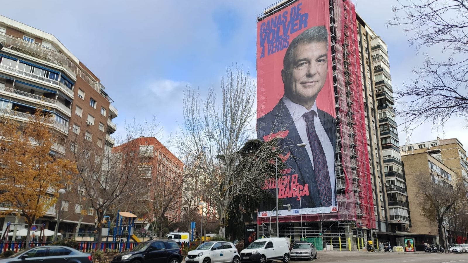 laporta madrid pancarta