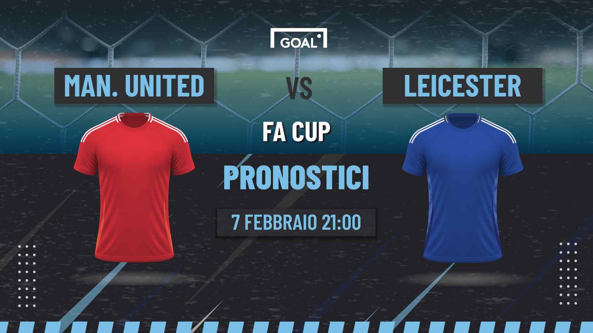 pronostici manchester united - leicester