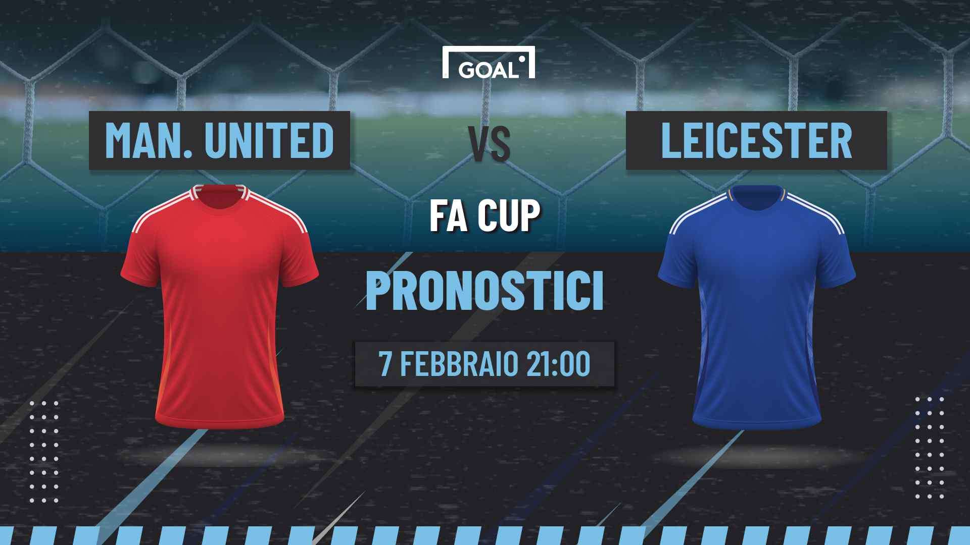 pronostici manchester united - leicester