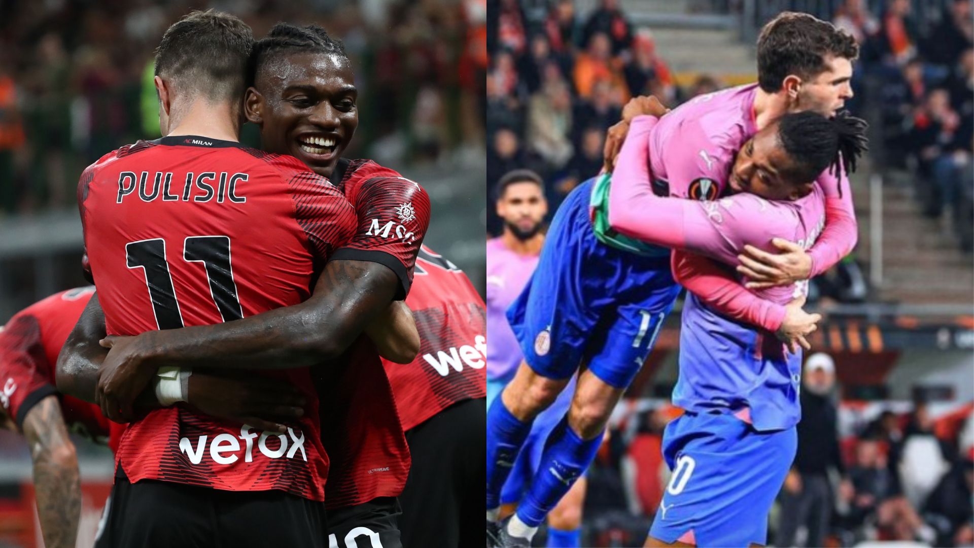 Christian Pulisic Rafael Leao AC Milan Slavia 2023-24