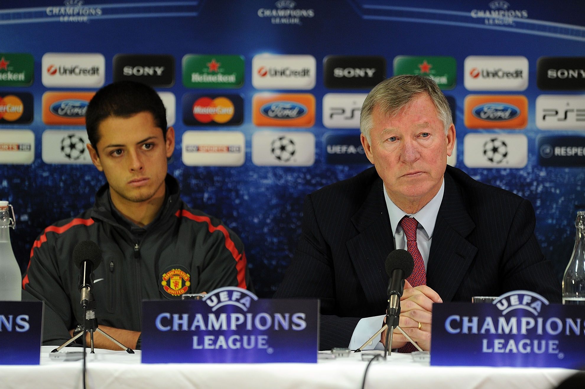 Javier Hernández Alex Ferguson