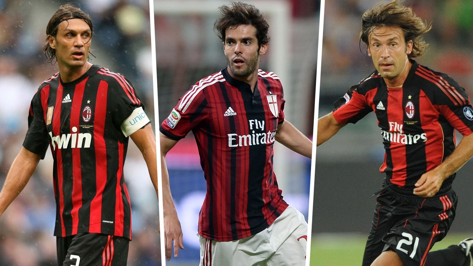 Andrea Pirlo, Kaka, Paolo Maldini