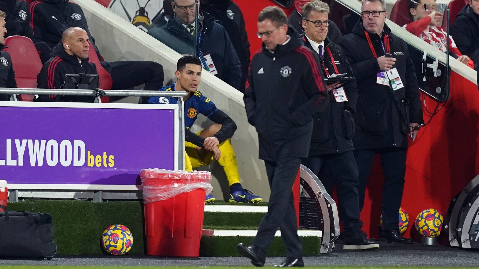 ONLY GERMANY Cristiano Ronaldo Ralf Rangnick Manchester United 2022