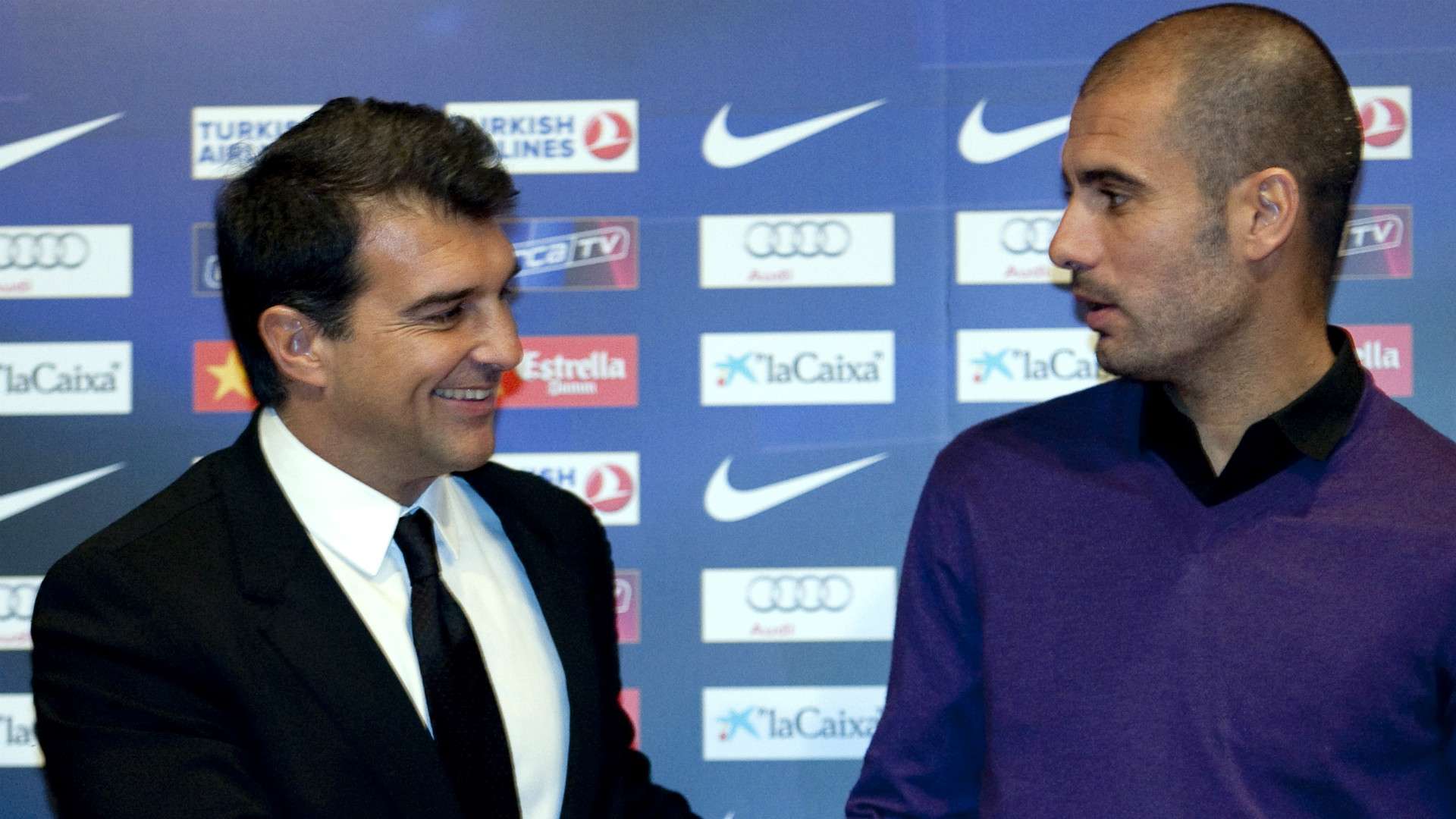Joan Laporta Pep Guardiola