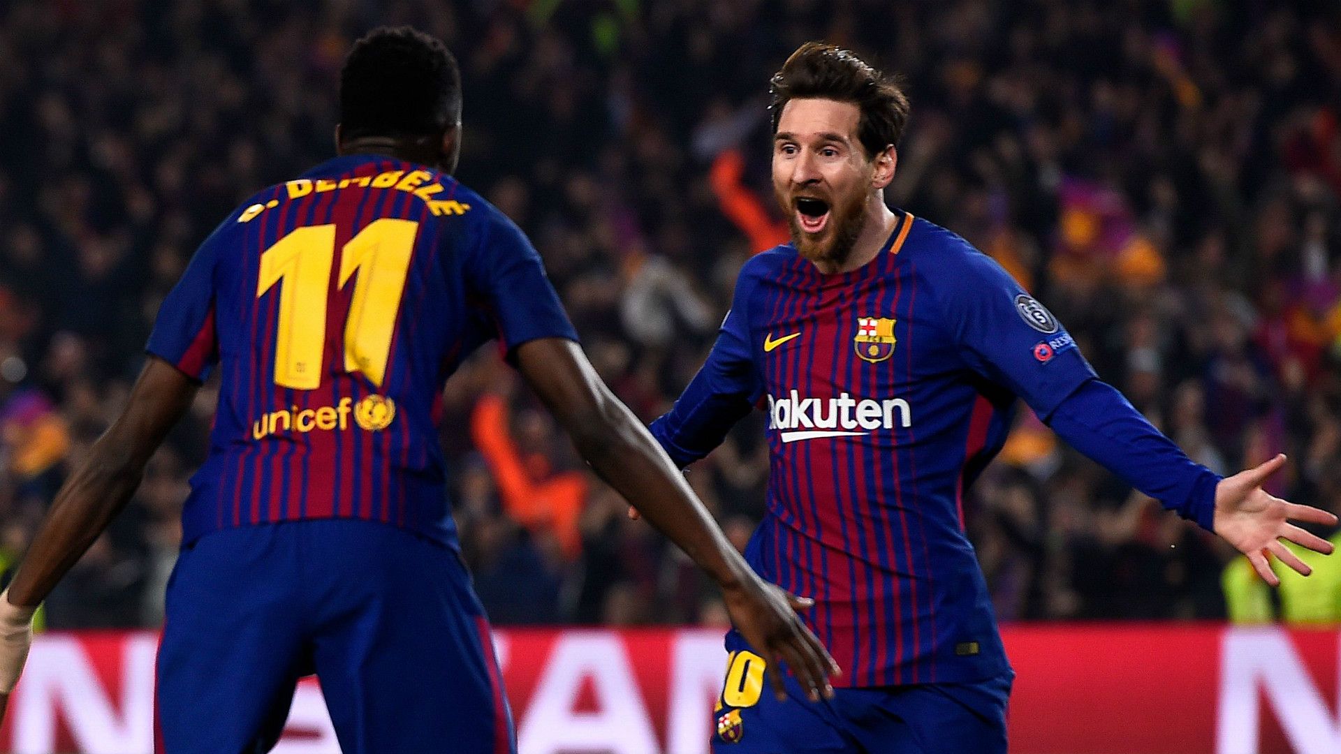 Lionel Messi Ousmane Dembele Barcelona