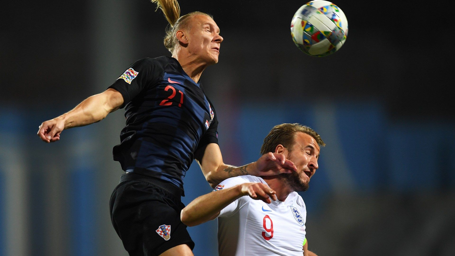 Domagoj Vida Harry Kane Croatia England