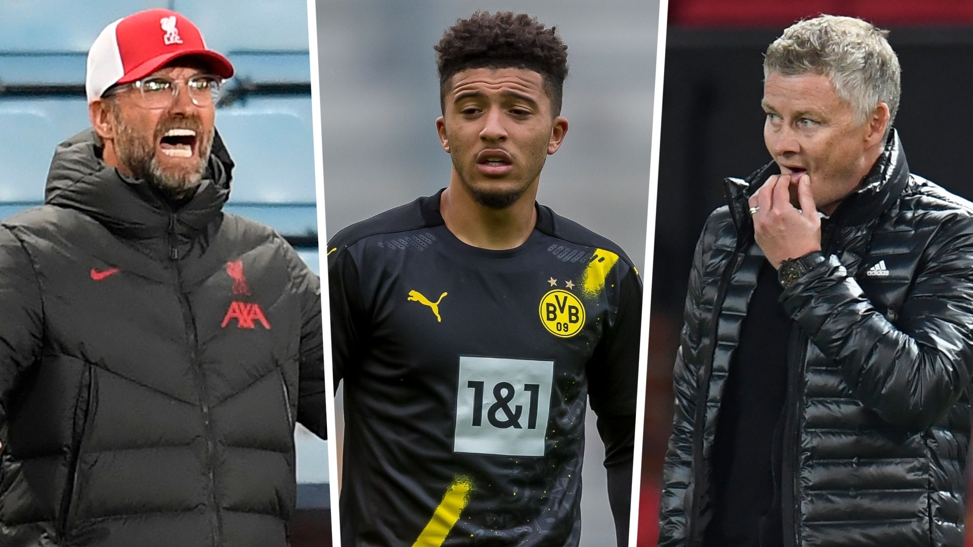 Jurgen Klopp Jadon Sancho Ole Gunnar Solskjaer