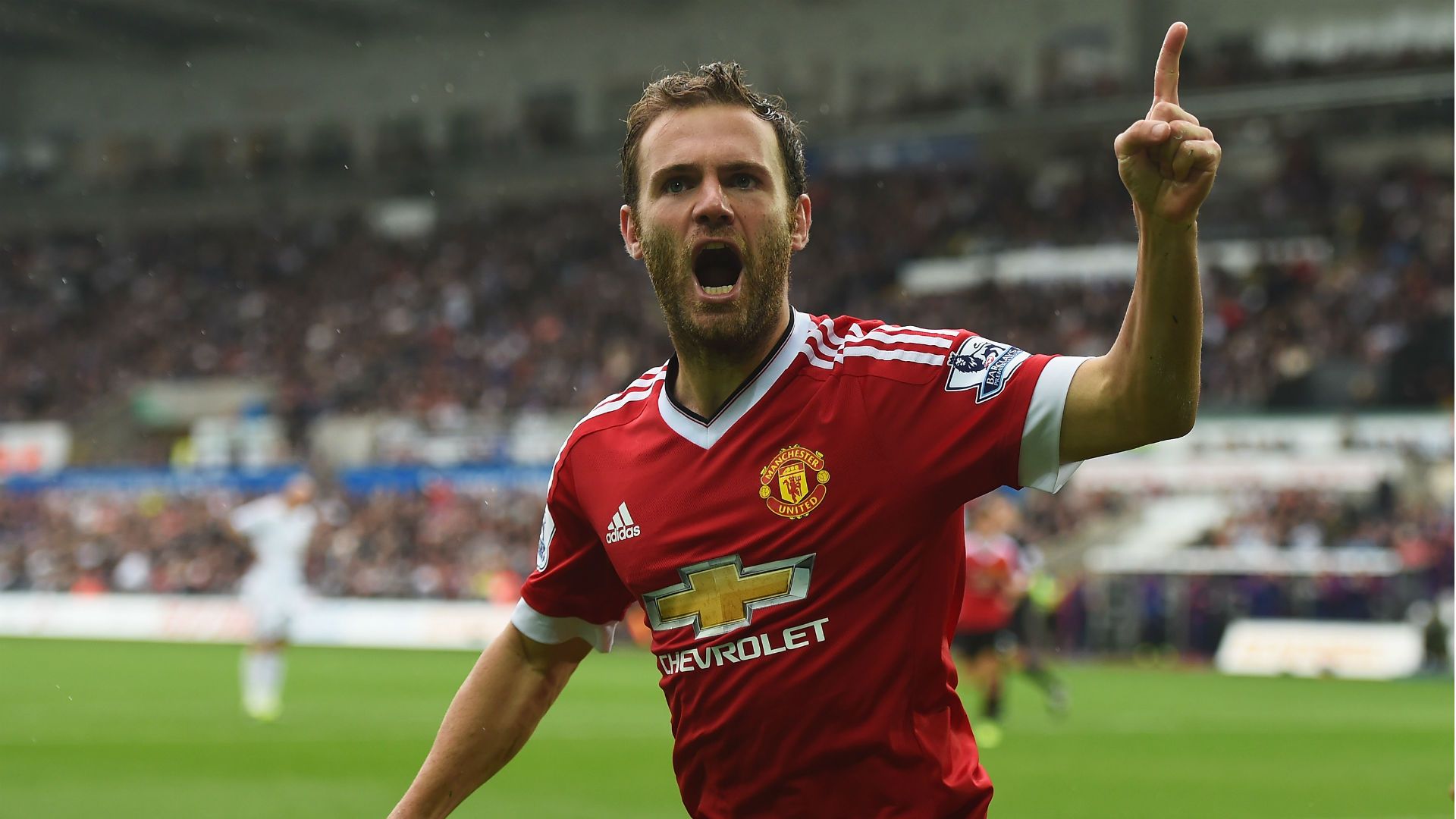 Juan Mata Premier League Swansea v Manchester United 300815