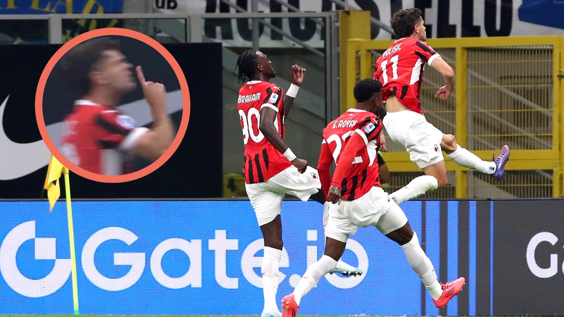 Pulisic esultanza Inter Milan