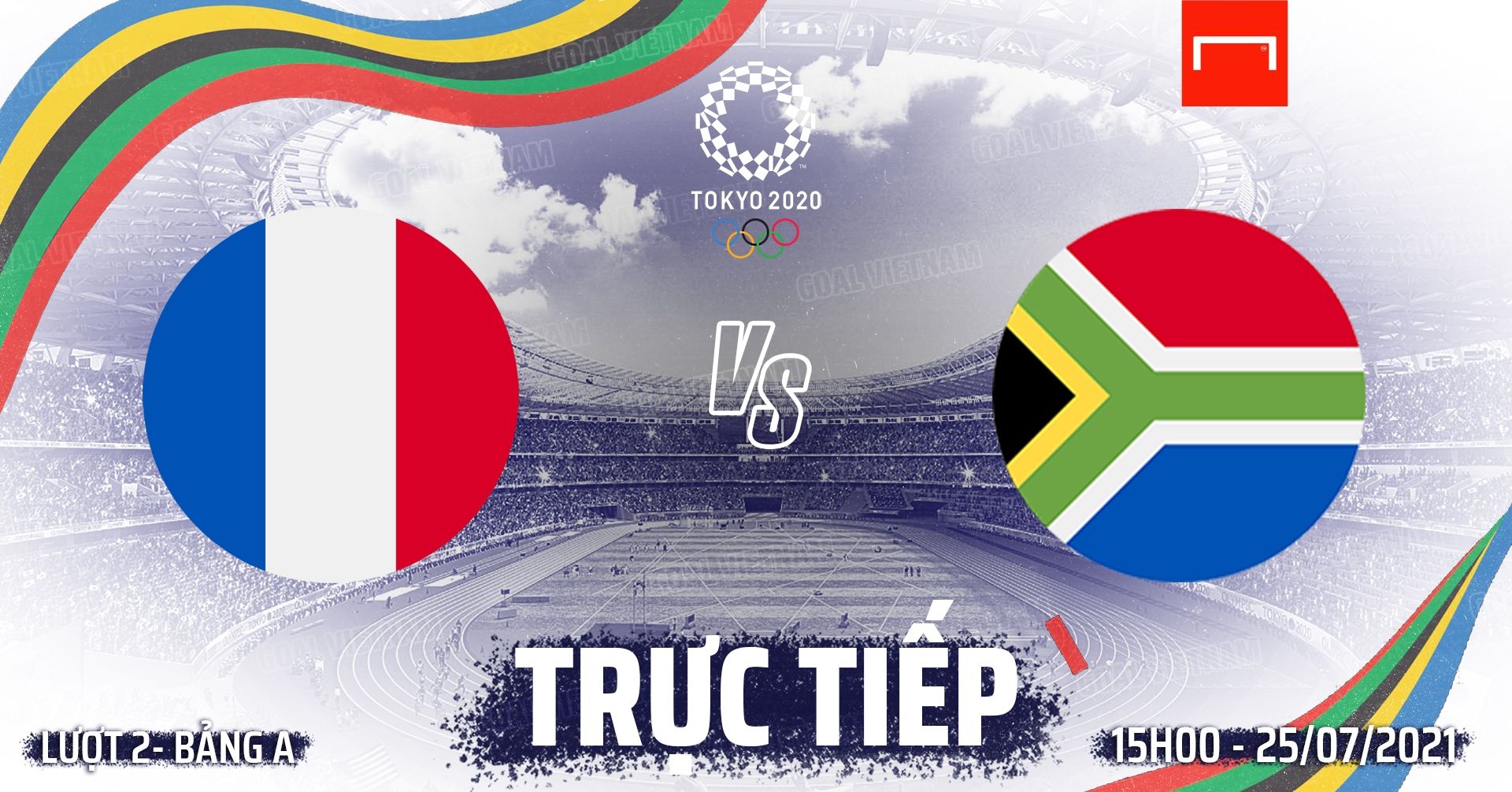 Live France U23 vs South Africa U23 Olympic 2020 GFX