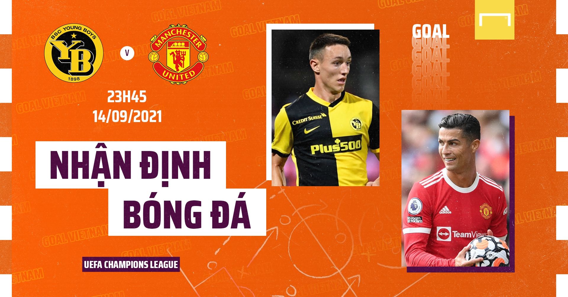 Preview Young Boys vs Manchester United 2021/22 Champions League GFX