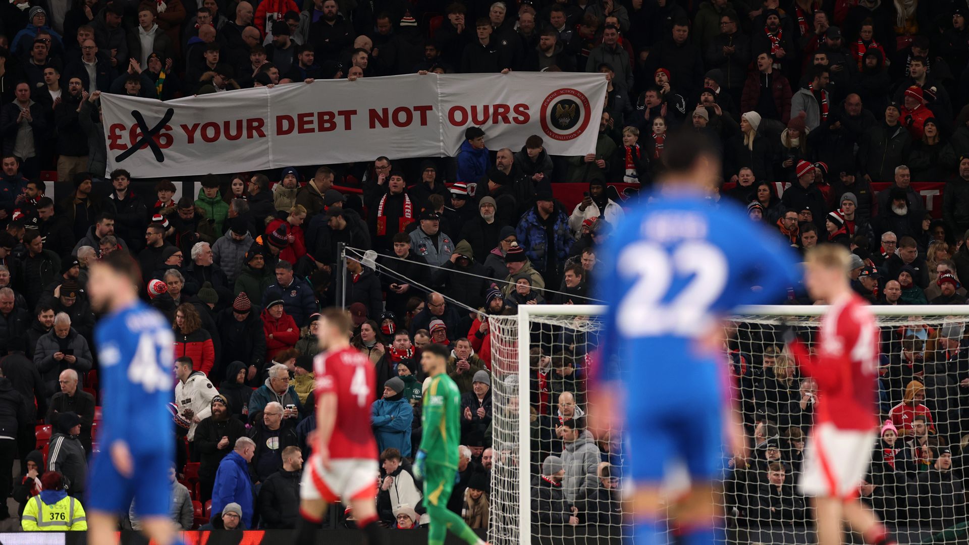 Manchester United fans protest Rangers 2024-25