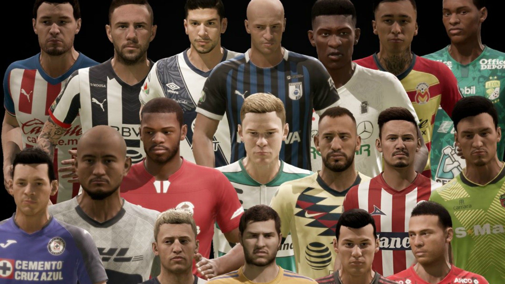 eLiga MX equipos y jugadores