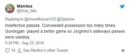 Reaction Jorginho