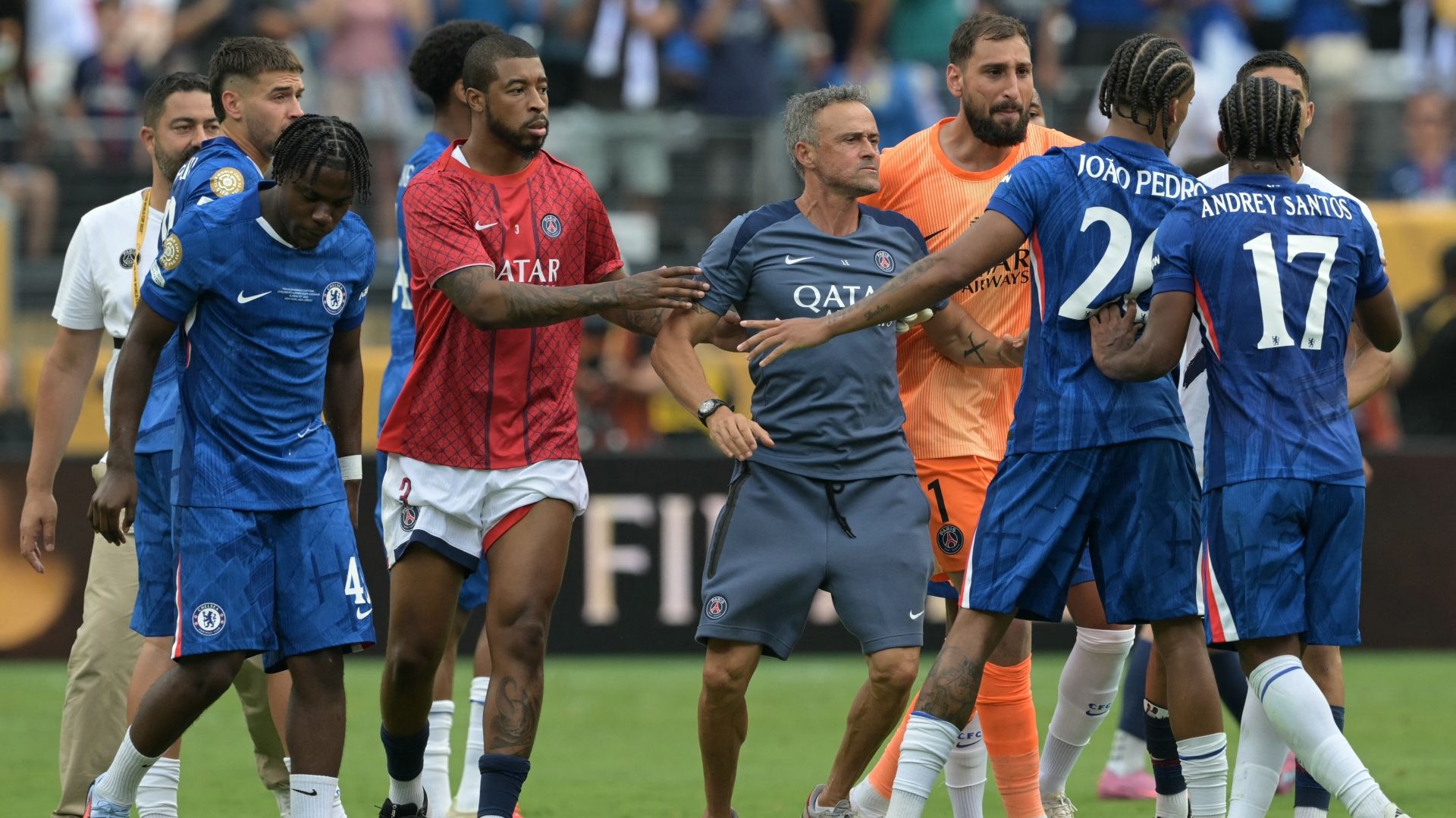 Luis Enrique Joao Pedro Chelsea PSG