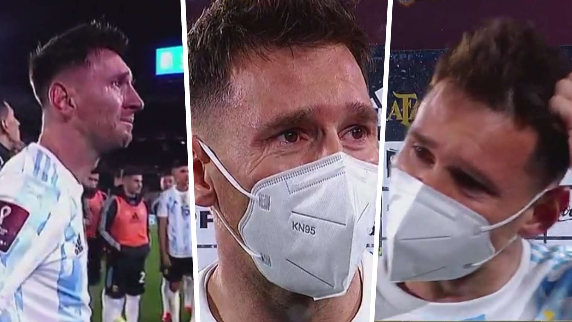 Messi emocionado Argentina Bolivia Eliminatorias
