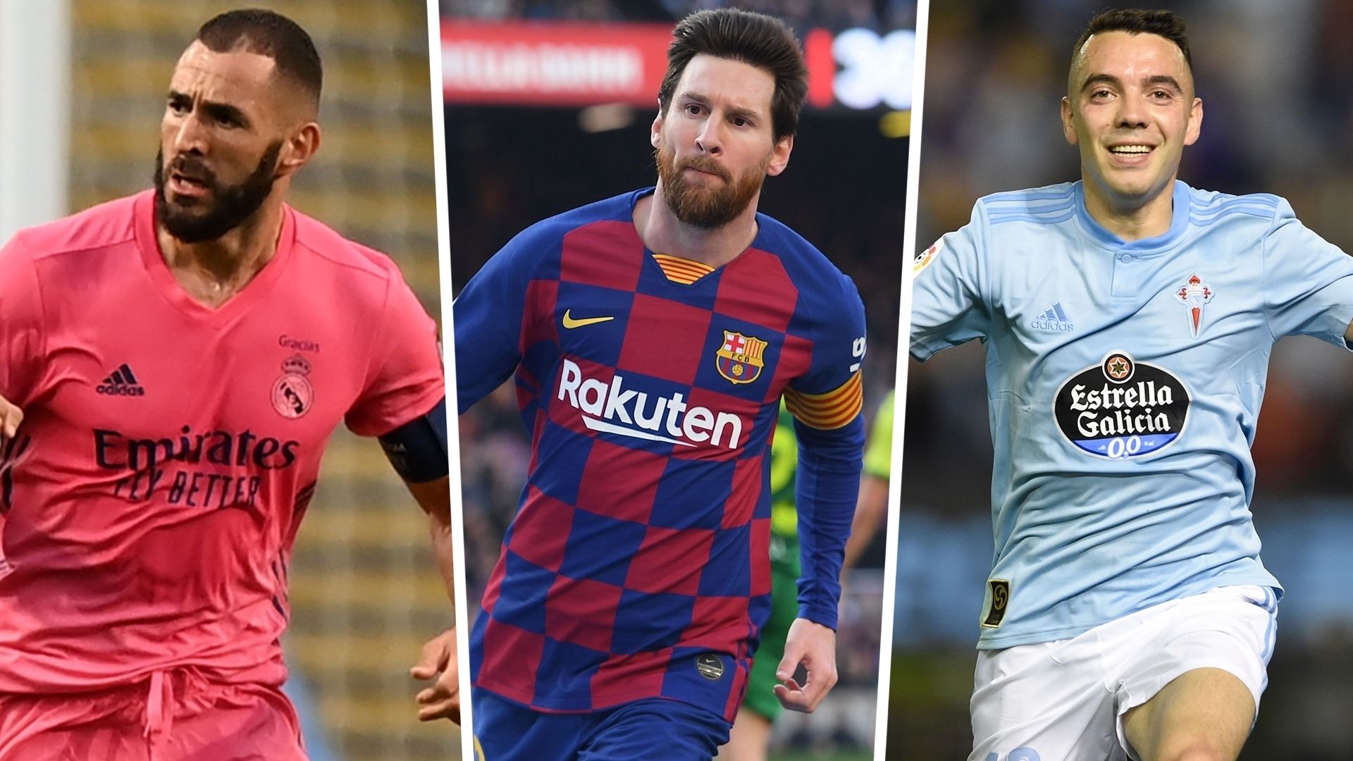 Benzema, Messi, Aspas