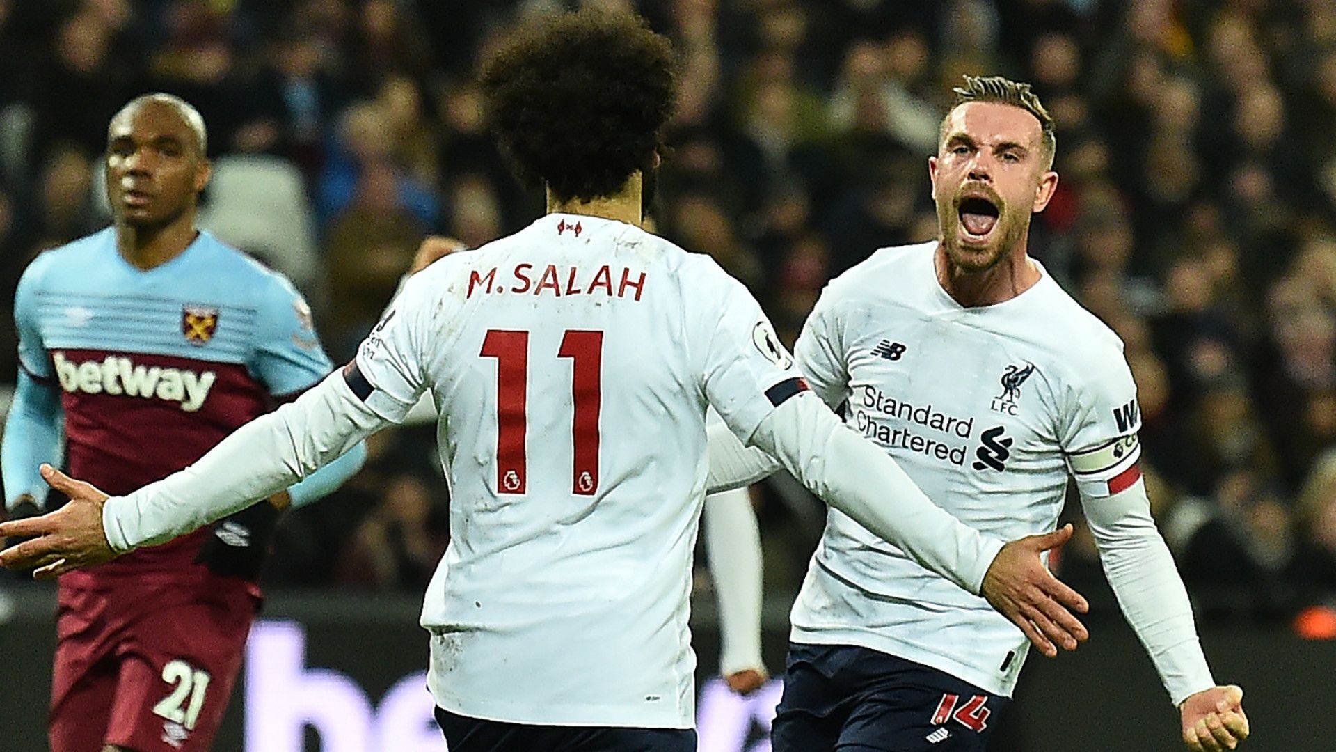 Mohamed Salah Jordan Henderson Liverpool 2019-20