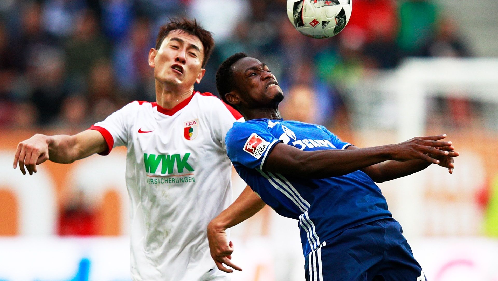Abdul Rahman Baba of Schalke & Ji Dong-Won of Augsburg