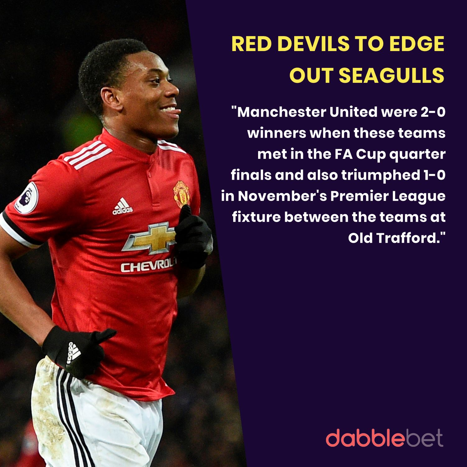 Brighton Man United graphic